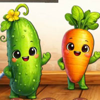 Free online flash games - Find Hidden Veggie Buddy
