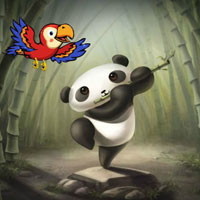 Free online flash games - BIG Parrot Escaped Panda Jungle