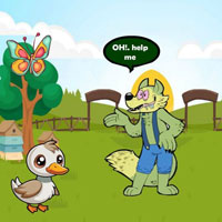 Free online flash games -  Fox Wants Yummy Grapes