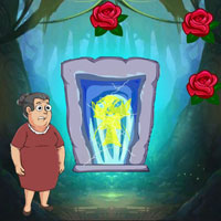 Free online flash games - Aunty Stranded Magical Forest
