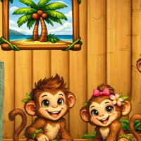 Free online flash games - Find Jungle Monkey Kavi