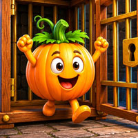 Free online flash games - Free the Caged Pumpkin