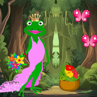 Free online flash games - BIG Queen Frog Expresses Her Love