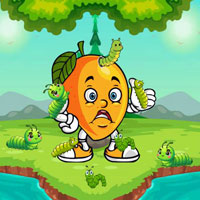 Free online flash games - Save Mango To Caterpillar Surrounding