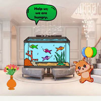 Free online flash games - Help Fishes Waiting For Food