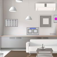 G2J Black And White Modern House Escape