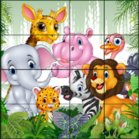 Animals Sliding Puzzle