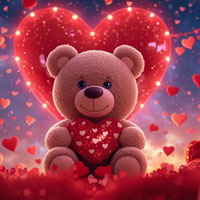 Free online flash games - Amorous Teddy Land Escape