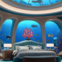 Free online flash games - Underwater Home Escape 2