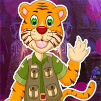 G4K Cartoon Tiger Escape From Real Cave