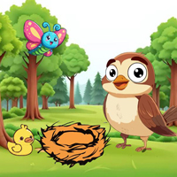 Free online flash games - Wow Help Sparrow Mom Find Baby