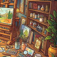 Free online flash games - Colorful Canvas
