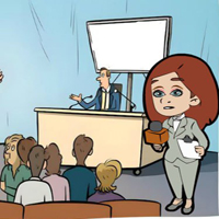 Free online flash games - G2R Reporter Attend The Meeting