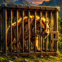 Free online flash games - Rescue the Imprisoned Hyena