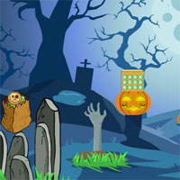 GenieFunGames Genie Scary Graveyard Escape 4