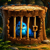Free online flash games - Save the Trapped Blue Bird
