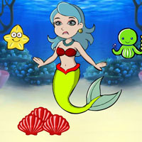 Free online flash games - Help The Memoryloss Mermaid