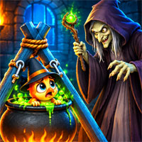 Free online flash games - Free the Creature from the Witch
