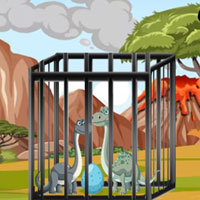 Free online flash games - Dino Family Escape