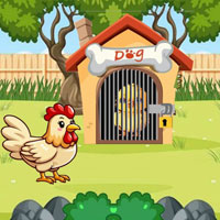 Free online flash games - Chick Trapped In Dog Cabin