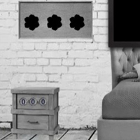8b Black and white House