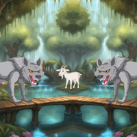 Free online flash games - Wow Wolves Surrounding The Goat