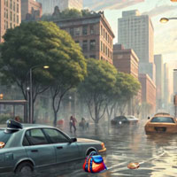 Free online flash games - Flooded Streets